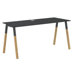 Стол письменный Forta FST 1567 Черный графит Дуб Гамильтон