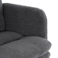Кресло Dover хром букле, серый, barni grey