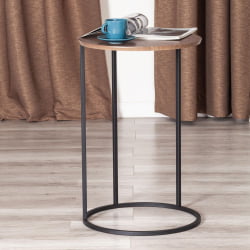 Журнальный стол Mone МДФ/металл, 45х45х70,5 см, акация/черный