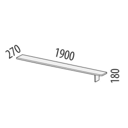 Полка в гостиную Фреска 66.31 (лев/прав)
