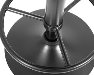 Табурет барный DOBRIN BRUNO BLACK велюр Черный MJ9-101