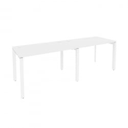 Рабочая станция на П-образном м/к ОНИКС О.МП-РС-2.2.7 Белый Бриллиант / ONIX O.MP-RS-2.2.7