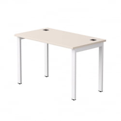 Стол прямой на металлокаркасе, опоры 90 гр Everprof EVO 254S006 Кашемир Белый