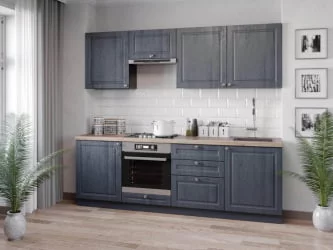 Шкаф кухонный 600 горизонтальный Мокка ЛД 274.710.000.164 Черный Дуб фактурный антрацит