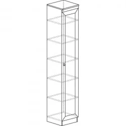 Модульный шкаф в гостиную 602  Денвер светлый