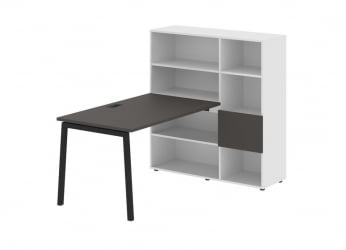 Рабочая станция EDIS ELRST 1213 Мокко Черный Белый