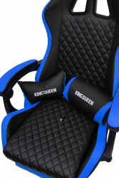 Кресло 892-1 цвет черный/синий с массажем 892-1-black-blue-mass