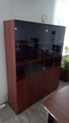 Шкаф для документов со стеклом Р.Ш-2СБ Орех Гепланкт