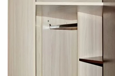 Шкаф угловой с зеркалом Ольга 9.2 Ясень шимо светлый Венге