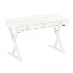 Стол письменный HOME OFFICE VR.SP-1-118.M Снежная Платина/Белый металл