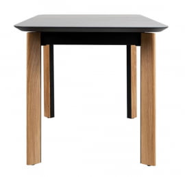 Стол раскладной Combi Glass 120-150 Automatic Natur/Dark matte glass