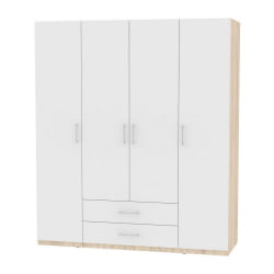 Шкаф распашный Р-198х180х45-2(ДСС-Белый) / R-198х180х45-2(ДСС-Белый)