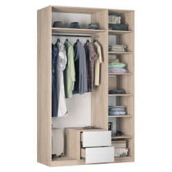 Шкаф распашный R-230х135х60-2-PO-M(ЯШТ)