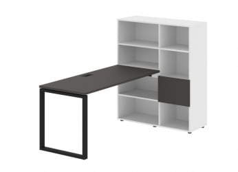 Рабочая станция EDIS EQRST 1115 Мокко Черный Белый