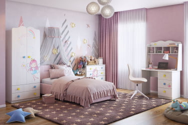 Шкаф комбинированный (с ящ. 2-створчатый) Чудо MDW-01 Белый рамух