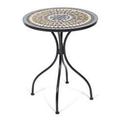 Стол Secret de Maison ROMEO (mod. PL08-1070-1-GBRN) металл, 60х72см, черный/плитка ASTRA