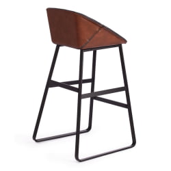 Стул барный DORO (mod. 9088S) пластик/металл, 53,5 х 52 х 74 х 97,5 см , Grey (Cерый) 7 / Brown (Коричневый) 9 / черный