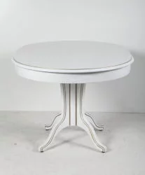 Стол обеденный Орион-5 (d1000) тон 1 с золотой патиной