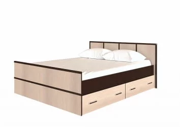Двуспальная кровать я ящиком Сакура 1,6 м