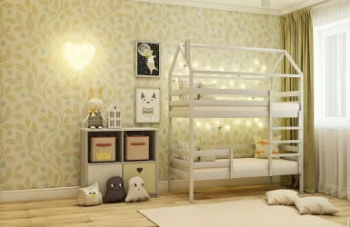Кровать-домик RooRoom кд-77С Серый