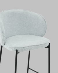 Стул полубарный Тисдейл букле светло-голубой
