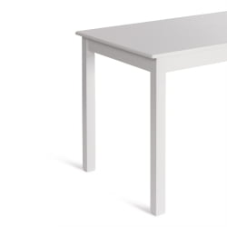 Стол MOSS бук, мдф, 68 х 124 х 77 см, white (белый)