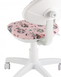 Кресло компьютерное детское УМКА Girls пластик белый