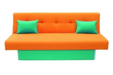 Диван с подушкой MANGO 4 (2 категория) Оранжевый Зеленый