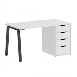 Стол письменный HOME OFFICE VR.SP-3-138.4.A Белый/Антрацит металл