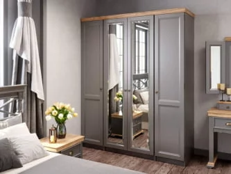 Зеркало распашное Амели ЛД 642.360.000 Оникс серый