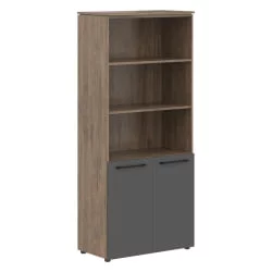 Шкаф с 1 комплектом глухих малых дверей MORRIS TREND MHC 85.5 Антрацит Кария Пальмира