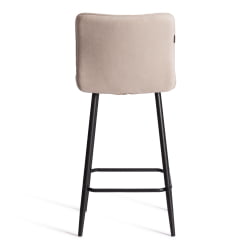 Барный стул Bari/Бари велюр, бежевый, 7, 42х55х99 см