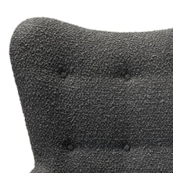 Кресло Хайбэк темно-серый/т.орех