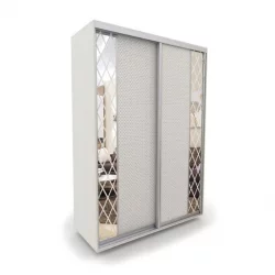 Шкаф-купе 2-х дверный Акцент-Вера КР 1200х600  Выбеленное дерево