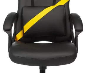 Геймерское кресло Бюрократ ZOMBIE DRIVER Черный-желтый