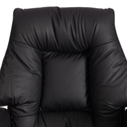 Кресло руководителя BROOKLYN кожзам, черный