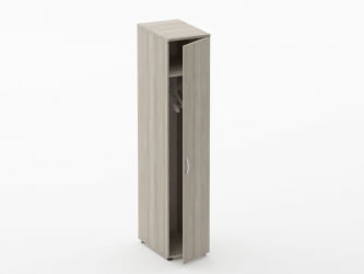 Шкаф для одежды узкий Glassy 6.19.30Пр Дуб сантана светлый