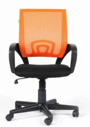 Кресло EChair-304 329253 Черно-оранжевое