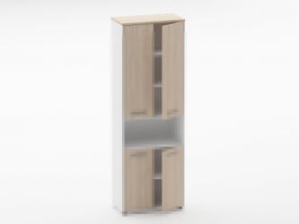 Шкаф 5 широкий закрытый, с нишей Deka 10.23.151 Туя/Белый