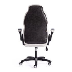 Кресло BAZUKA кож/зам, серый/белый , 2TONE/2TONE перф/36-01