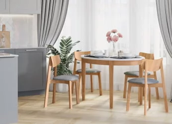 Стул с мягким сиденьем Вега Coffee жаккард Орех