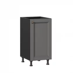 Тумба кухонная 400 Амели-3 ЛД 299.020.000.004 Черный Оникс серый