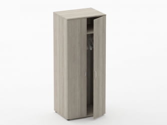 Шкаф для одежды глубокий Глассй 6.19.302 Дуб сантана светлый / Glassy