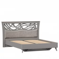 Кровать двуспальная 1600 Джулия ЛД 695.060.000.003 Оникс серый