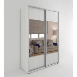 Большой шкаф Акцент-Дуэт Д 1400х600 Выбеленное дерево