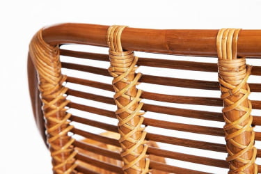 Кресло Secret De Maison Pitaya (mod. 01 5089 SP KD/1-1) натуральный ротанг/металл, 80х66х64см, светлый мед/черный