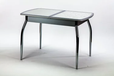 Стол обеденный Чикаго КЗ(6191) серый,завитки серые