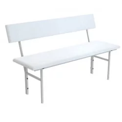 Банкетка со спинкой (белая)