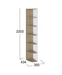 Стеллаж Оксфорд ТД-139.07.24 Ривьера Белый