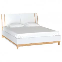 Кровать двуспальная 1600 с подъёмным механизмом Бари ЛД 698.220.000 Дуб Золотой Белый